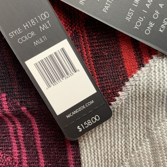 NWT NIC+ZOE Knitted Top - Picture 6 of 7